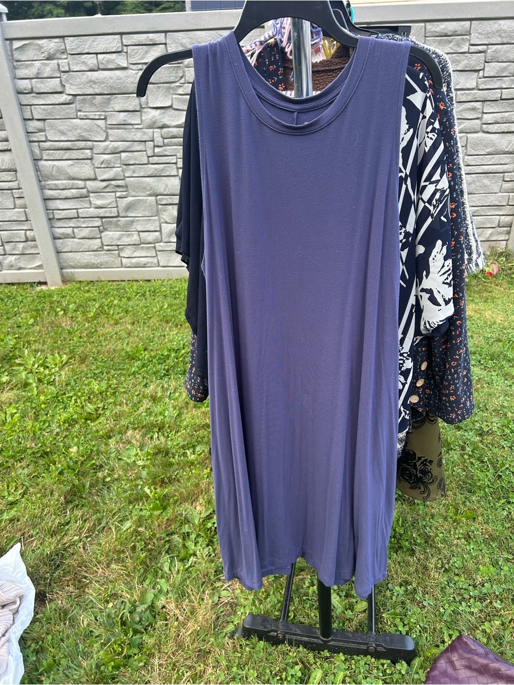 Time and Tru Sleeveless Maxi Dress in Dusty Lavender